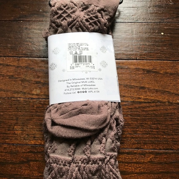 MUK LUKS Women’s Over-The-Knee Microfiber Socks - Picture 5 of 5